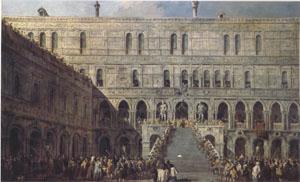 Francesco Guardi The Coronation of the Doge on the Staircase of the Giants at the Ducal Palace (mk05) Spain oil painting art